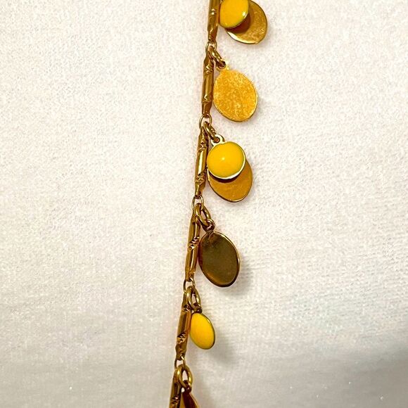 J Crew yellow and gold necklace 30” - Picture 8 of 8